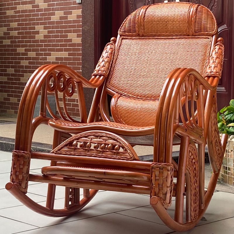 Traditional Recliner Chair Rattan/Wicker Recliner Chair for Living Room