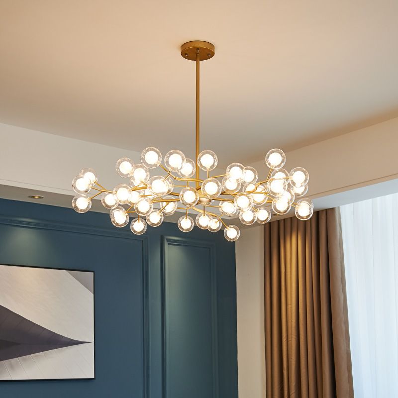 Forma di ramo in metallo lampadario in stile nordico lampada lampada per soggiorno per soggiorno