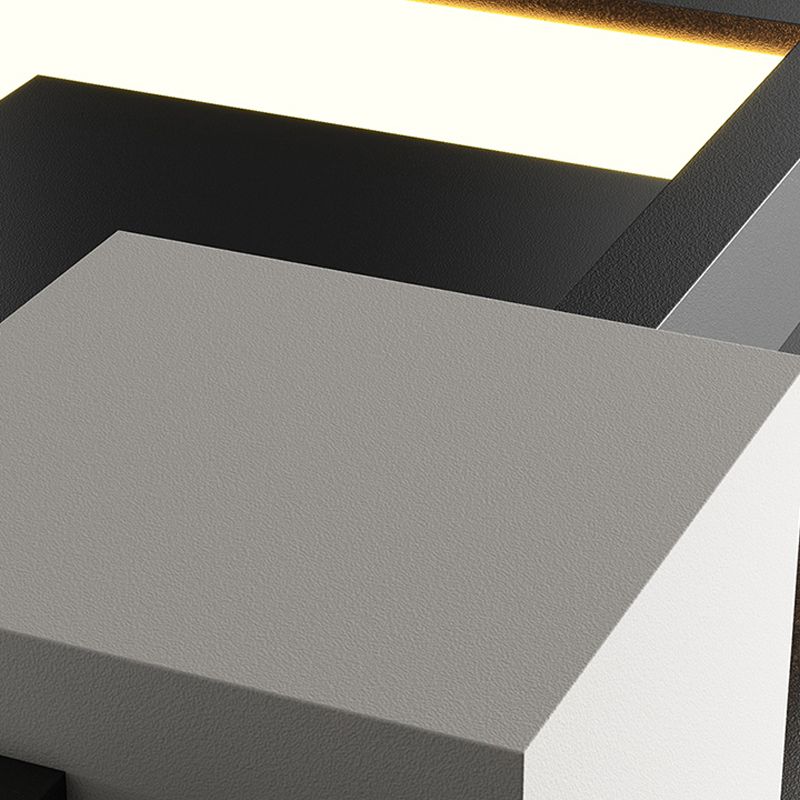 Metal Geometric Shape Wall Light Modern Style Multi Lights Wall Mounted Light Fixture