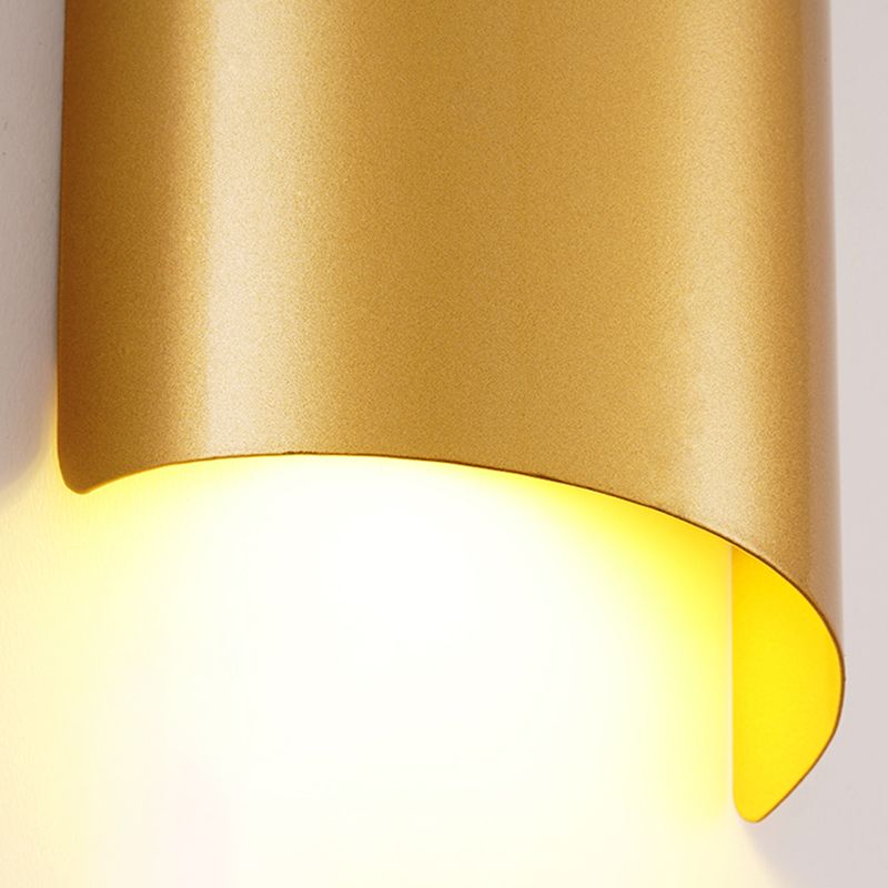 Luces de pared de forma de geometría de estilo contemporáneo de metal luces de montaje de pared de 2 luces