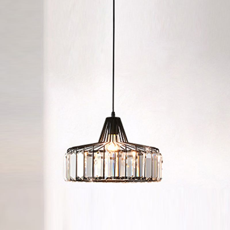 Modern Style Hanging Light Simple Crystal Pendant Lighting Fixture for Sitting Room