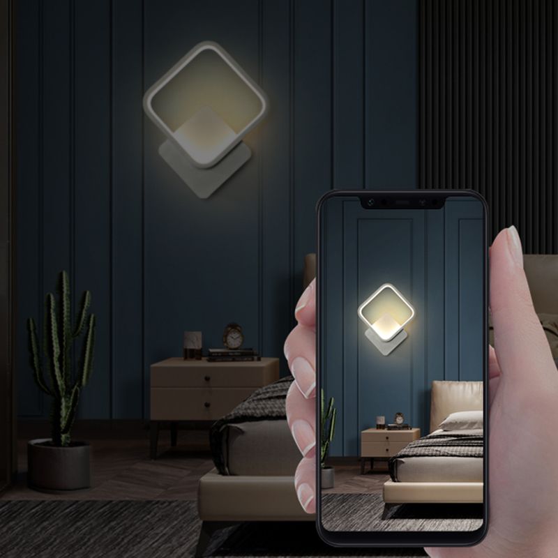 Linear Shape Metal Wall Light Modern Style Single Light Wall Mount Lighting