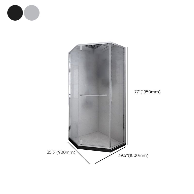 Neo-Angle 304 Stainless Steel Shower Enclosure with Single Door Handle