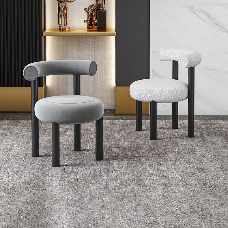 Silla de comedor moderna de seta redonda de 30 "h Silla lateral de comedor abierta para restaurante para restaurante