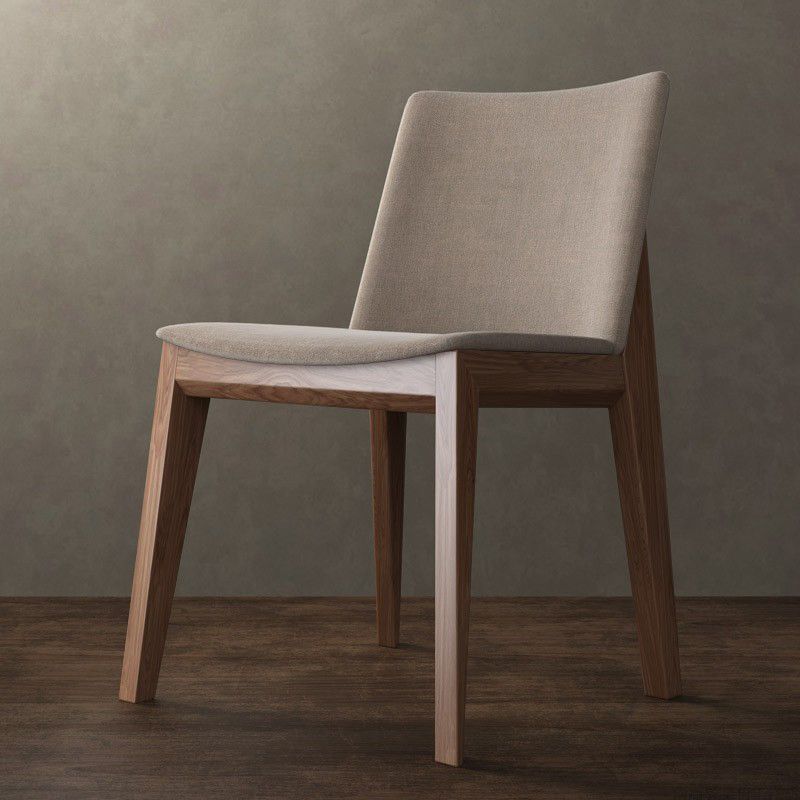 Chaise de salle à manger en lin en lin en lin en lin à la chaise latéral de chaise latéral de chaise laté