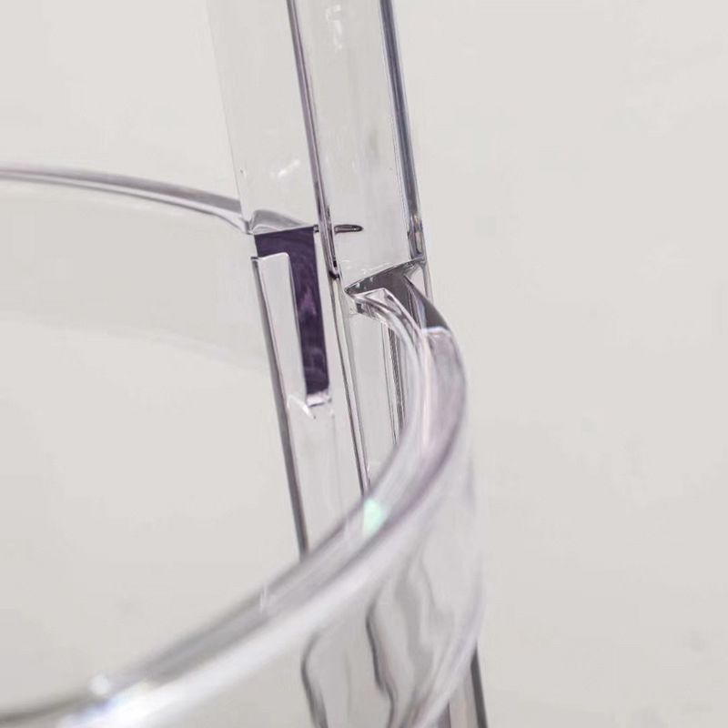 Nordic Style 30-inch Barstool Transparent Plastic Bar Stool for Dinning Room