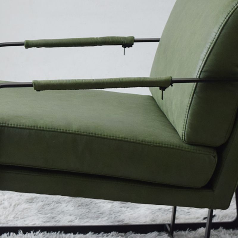 Square Arms Included Chair 31.49" Wide Armchair with Loose Back