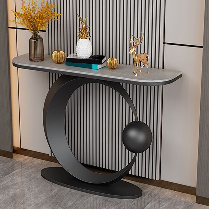 Contemporary Console Accent Table Half Moon Console Sofa Table