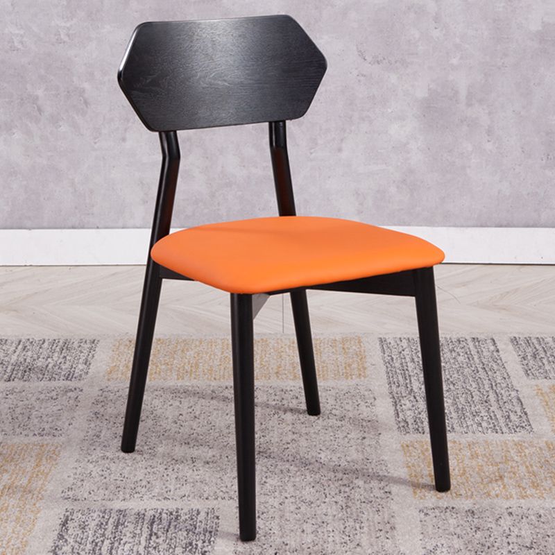 Open Back Dining Accent Chair Industrial Armless Dining Chairs