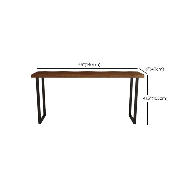 Industrial 1/5 Pieces Bar Table Set Pine Wood Counter Table with High Stools for Balcony