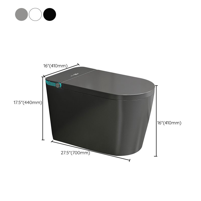 Modern Floor Mounted Flush Toilet Siphon Jet Urine Toilet with Heated Seat for Washroom