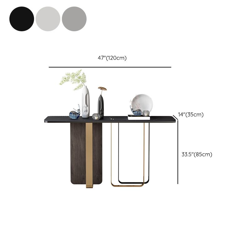 Stone Console Table Modern Stain Resistant End Table , 33.46 Inch Tall