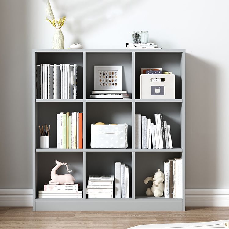 Contemporary Style Wood Bookshelf Closed Back Bookcase for Office