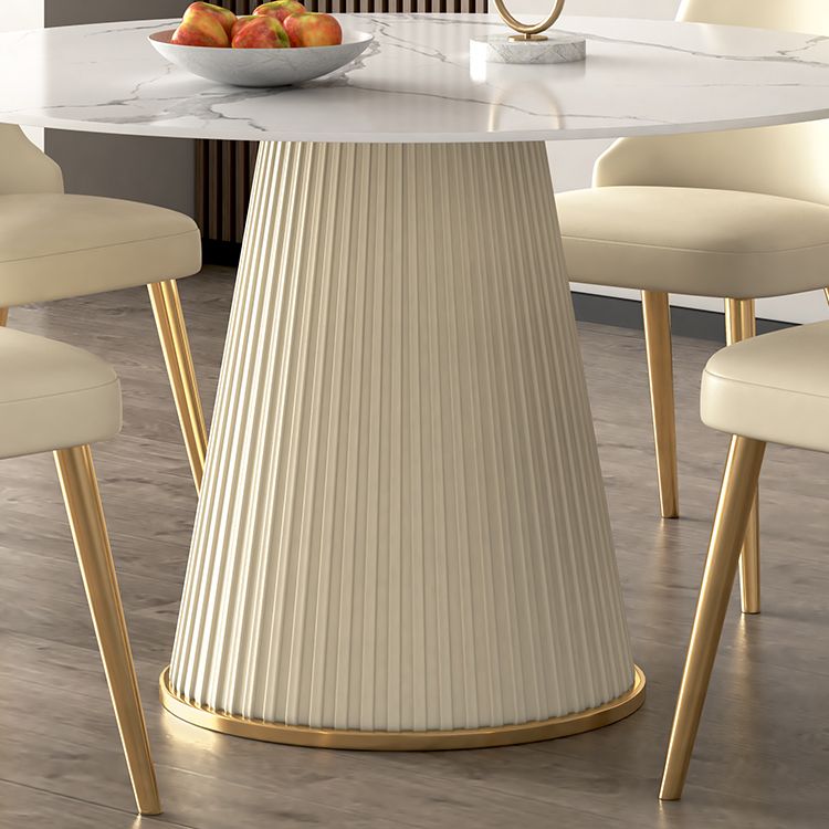 Nordic 1/2/5/7 Pieces Round Dinette Set with Sintered Stone Table and Chairs Furniture