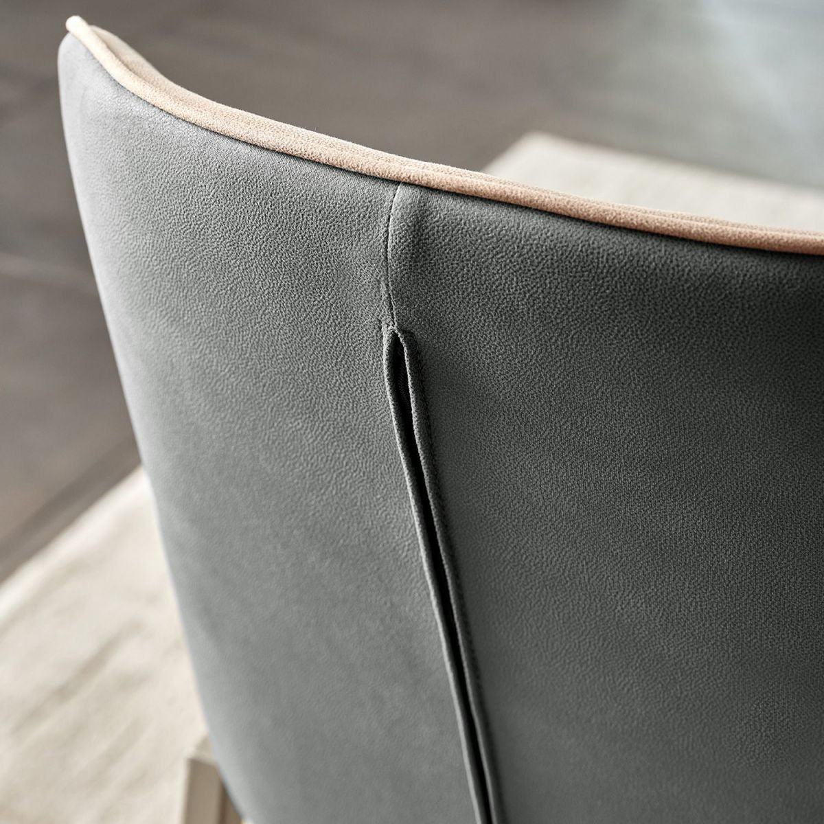 Sillas de comedor de cuero con sillón Wingback Parsons de estilo contemporáneo para uso doméstico