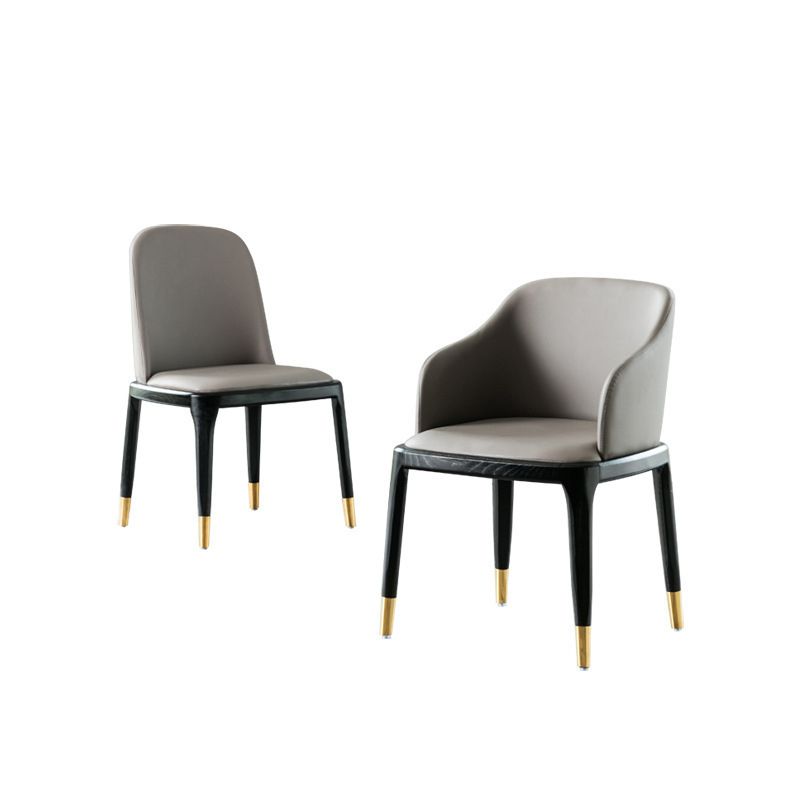 Kitchen Home Upholstered Dining Chairs Faux Leather Parsons Chair