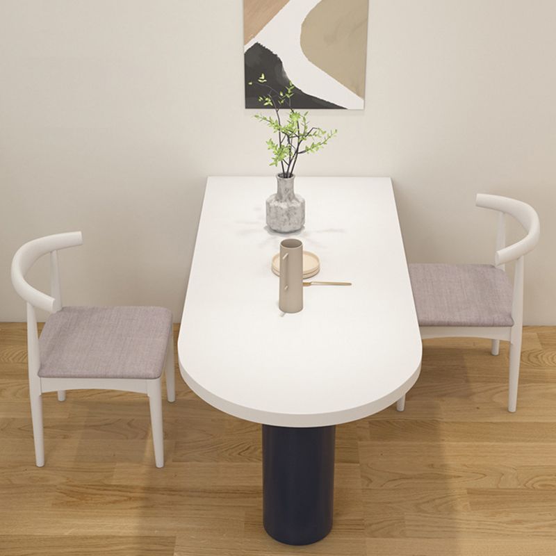 Simplicity Pine Restaurant Table Solid Wood Matte Finish 3 Legs Dining Table
