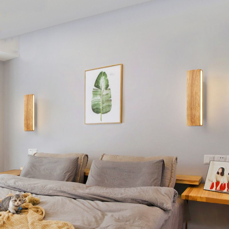 20,5 "/12.5" /8,5 "Modern moderna illuminazione a parete in legno di legno di legno