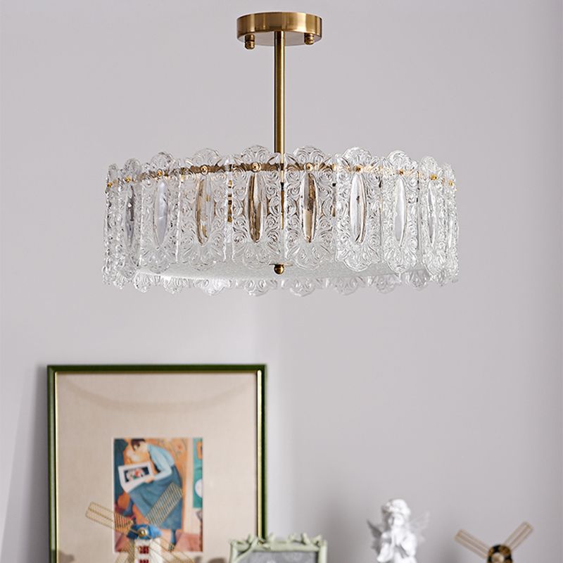 Nordic Flush Mount Light Minimalist Flush Mount Ceiling Light Fixture with Glass Shade