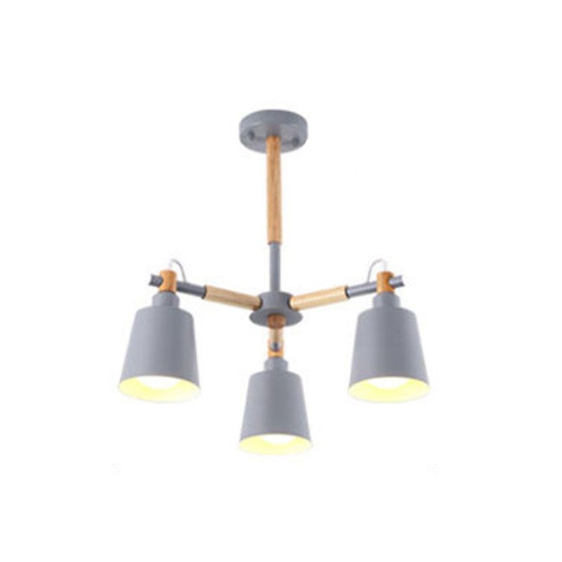 Bell Hanging Pendant Lamp Contemporary Metal 3 Lights Ceiling Pendant Light