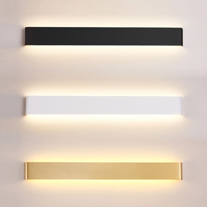 Square Shape Metal Wall Mount Lighting Modern Style 1-Light Wall Mounted Light Fixture