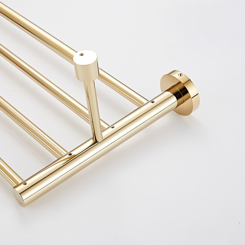 4 Piece Traditional Bathroom Accessory Set Brass Bathroom Set in Matte Gold