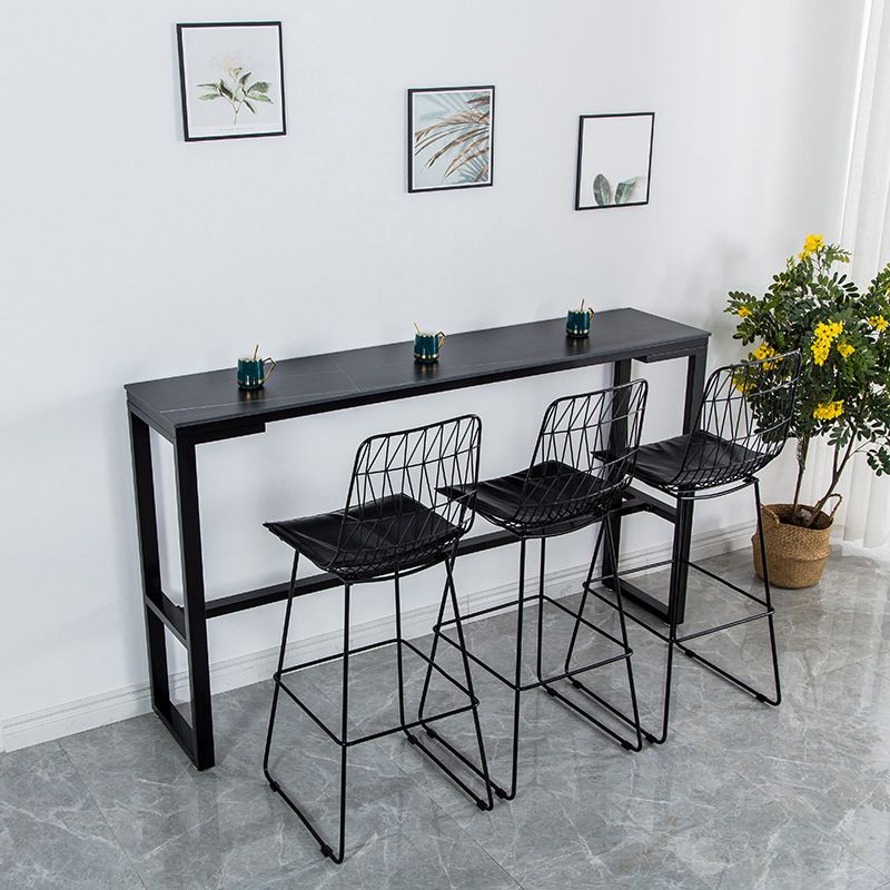 Modern Stone Bar Table Set 1/4/7 Pieces Counter Counter Set for Dining Room