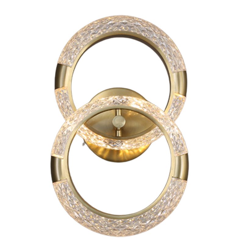 Modern Unique Shape Wall Mount Light Fixture Sconce Lamp in Gold