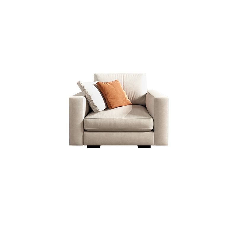 Scandinavian Standard Sofa with Multiple Cushion Seat 33.46"High Square Arm Sofa
