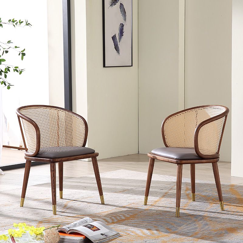 Windsor Back Arm Chair Contemporary Solid Wood Dining Chairs