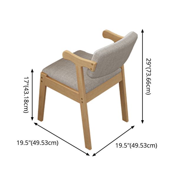 Set da pranzo in legno solido a forma di rettangolo contemporaneo set da pranzo standard kaki per cucina
