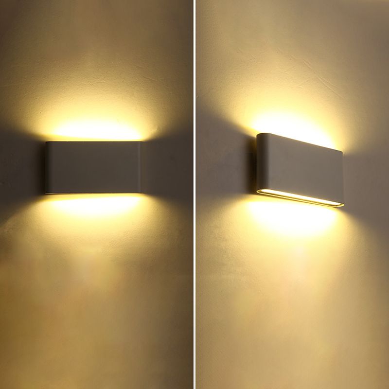 Minimalist LED Up and Down light Frame Wall Light  Metal Rectangle Wall Light for Living Room