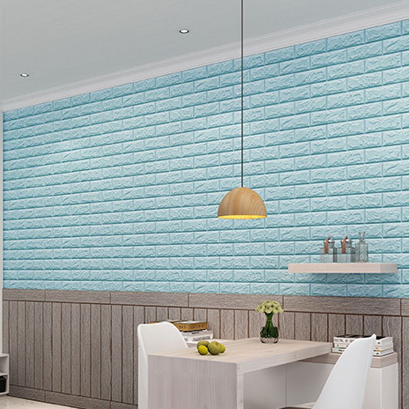 Industrial Wall Plank 3D Print Bedroom Living Room Wall Panels Set of 10