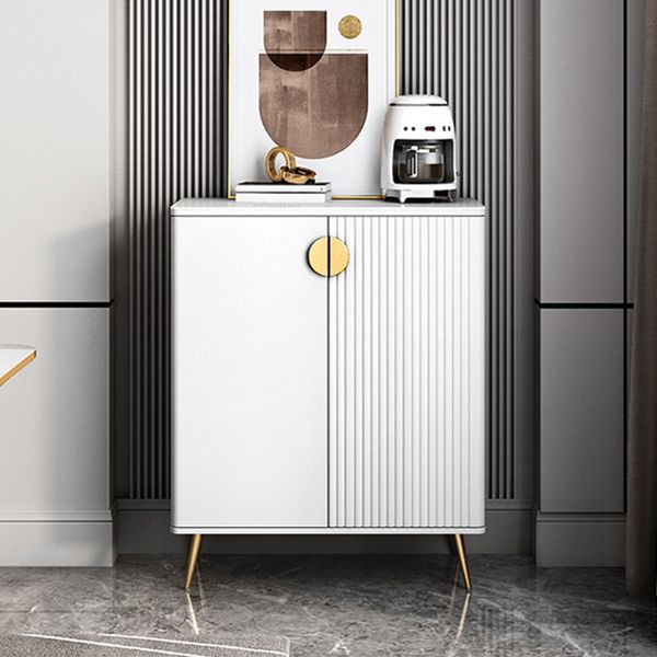 Wood Living Room Sideboard Cabinet Glam Credenza with Storage and Drawers