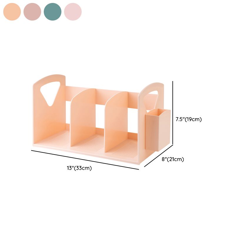 Contemporary Plastic Shelf Tabletop Standard Kids Bookcase in Matte