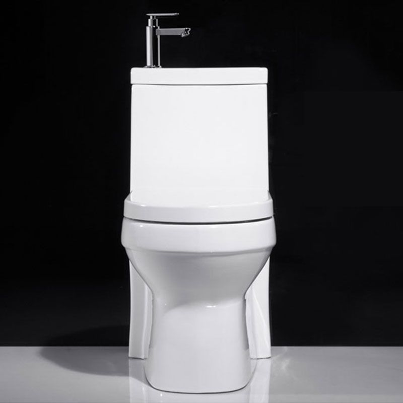 Modern Toilet Bowl Floor Mounted Porcelain All-In-One Flush Toilet