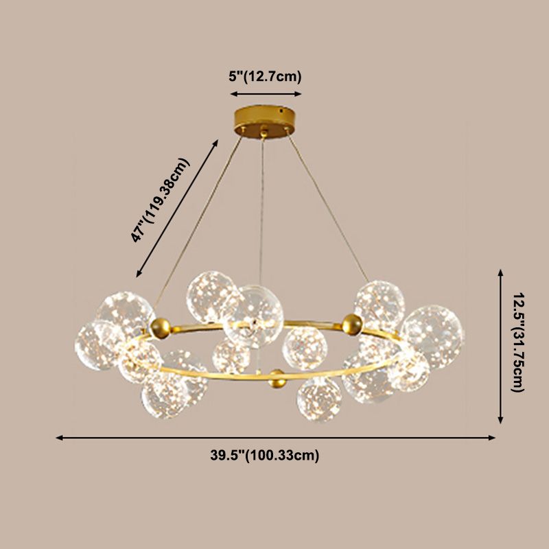 Lámpara colgante de estilo contemporáneo de araña colgante de sputnik para dormitorio de sala de estar