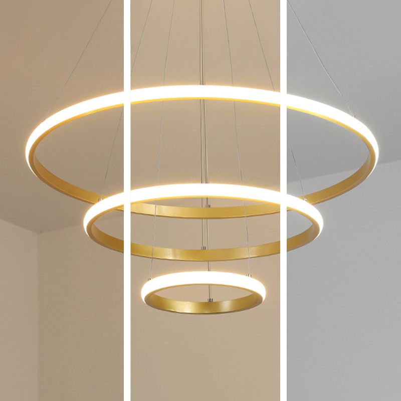 Modern Style Linear Shape Hanging Chandelier Metal Multi Light Hanging Lamp for Restaurant