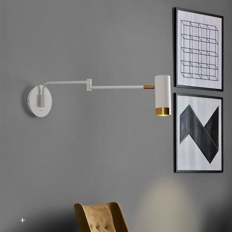 Swing braccio muro di appunti di appuntamento leggero a 1 luce moderna metallica funce da parete in stile moderno per lo studio