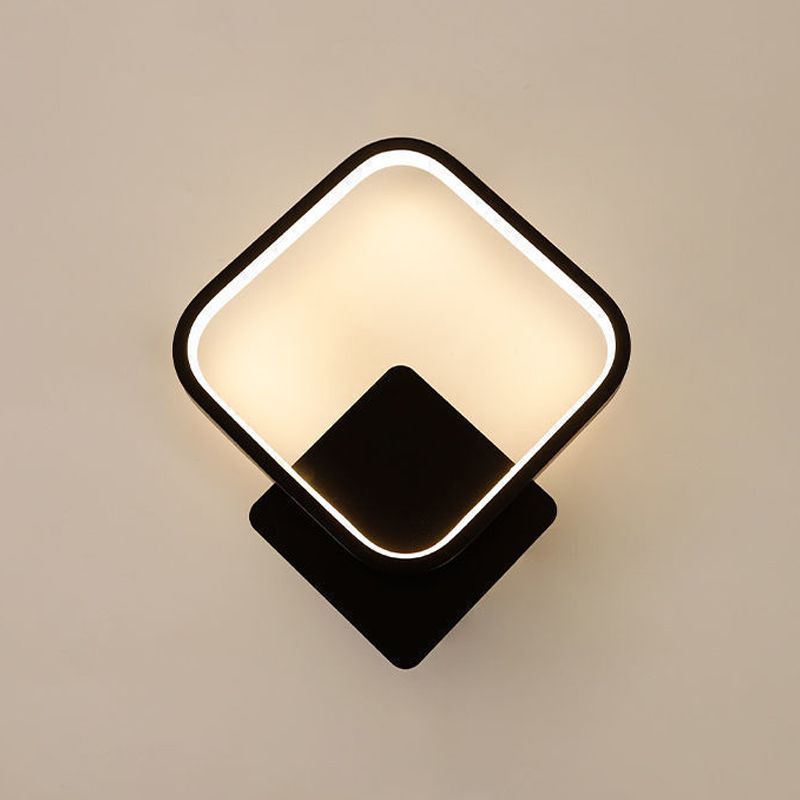 Modern Simple Wall Mount Light LED Wall Sconce Light with Silica Gel Shade for Bedroom