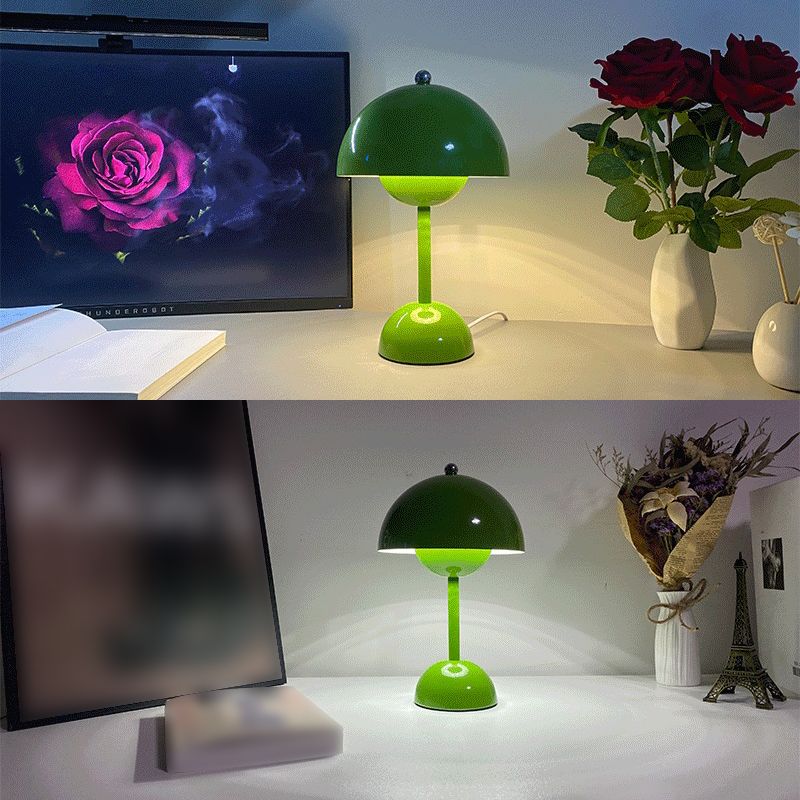 Dome Shape Table Light Modern Macaron Style Desk Light Fixture for Bedroom
