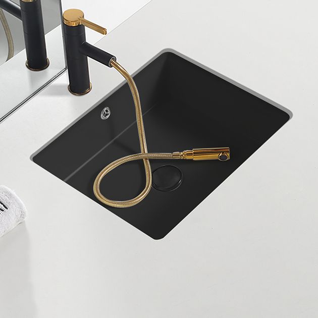 Modern Undermount Bathroom Sink Rectangular Undermount Bathroom Sink with Overflow