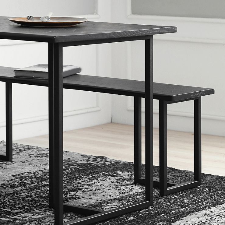 Modern Rectangle Wood Dining Table 1/2 Pieces Dining Set for Dining Room