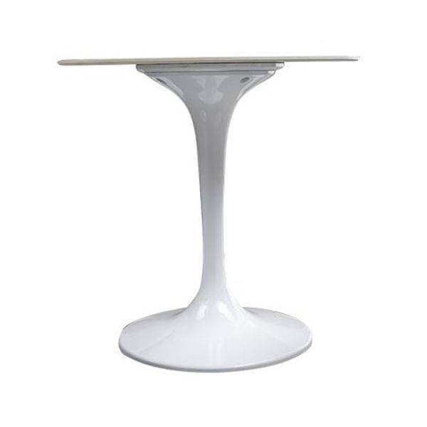 Modern Style Sintered Stone Scratch Resistant Dining Table Single Pedestal Base Round Table for Home