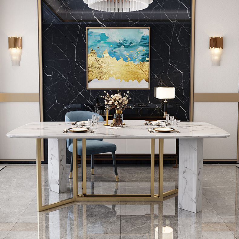 Contemporary Style Rectangle Table Set 1/4/5/7 Pieces Dining Set for Home