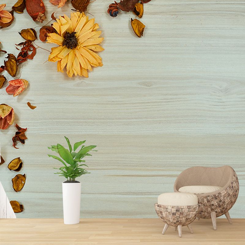 Wood Grain Mural Whole Wall Covering for Sitting Room, Personalized Size Available