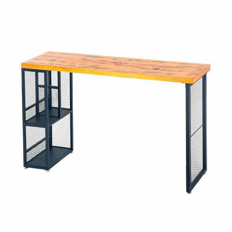 Industrial Rectangle Pub Table Set 1/3/5 Pieces Pine Wood Top Bar Table with Metal Stools