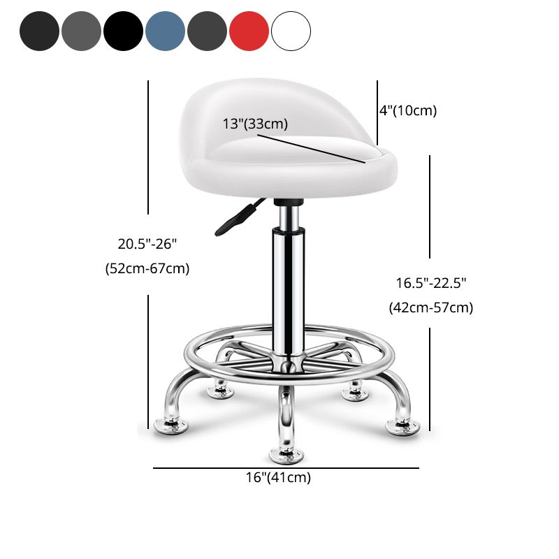 Modern Rotatable Adjustable Counter Stool Steel Cashier Bar Stool with Cushion and Pedal