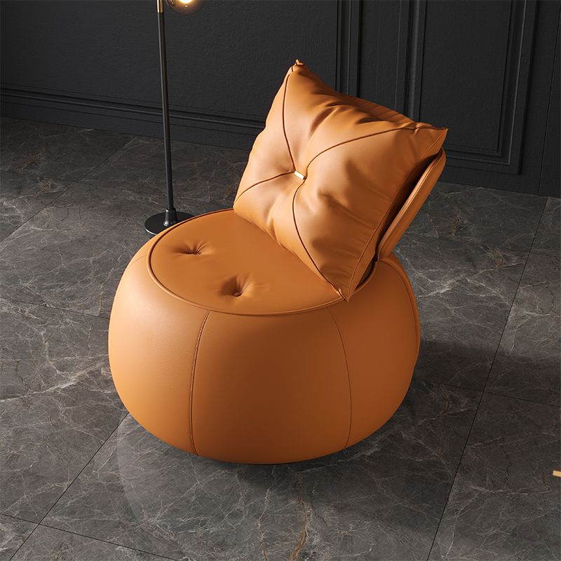 Faux Leather Chair 29.9" L x29.9 W x29.9" H  Armless Chair for Living Room