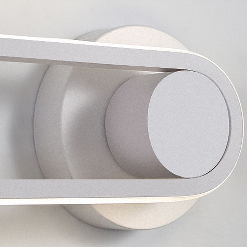 Oval Metal Wall Sconce Modern Style 1- Light Wall Mount Lighting